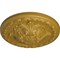 Ekena Millwork Acanthus Ceiling Medallion, Hand-Painted Pharaohs Gold, 11 3/8"OD x 2"P CM11ACPGS - alternate 3